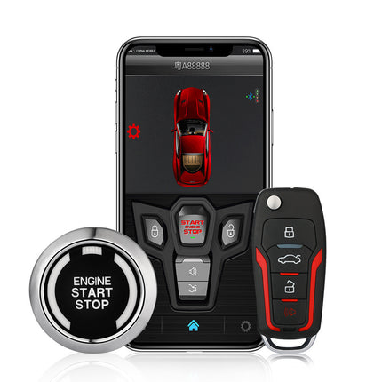 Mobile Phone Control Car One-way Remote Control One Button To Start The Car Alarm HEBDO STORE