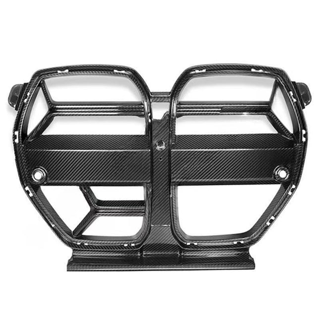 Automotive dry carbon fiber front bumper grille HEBDO STORE