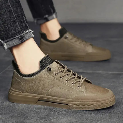 Luxury Brand Men Leather Casual Shoes Italian Fashion Breathable Sports Shoes High Quality Men Formal Shoes Outdoor Dress Flats - Premium  from FRANTZDOL STORE  - Just $70! Shop now at FRANTZDOL STORE 