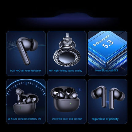 Wireless Bluetooth Noise Reduction In-ear Headphones HEBDO STORE