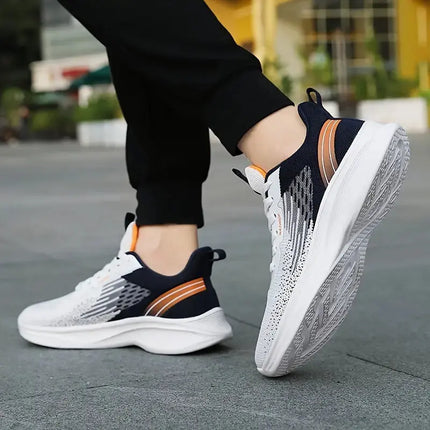 Men's Cushioned Running Shoes, Non-slip Comfortable Breathable Lightweight Knit Sports Sneakers - Premium  from FRANTZDOL STORE  - Just $50! Shop now at FRANTZDOL STORE 