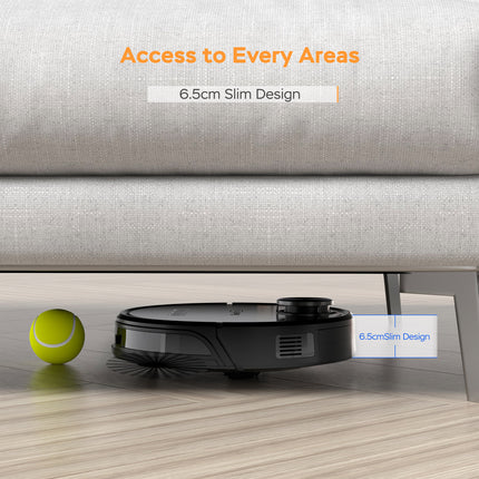 Geek Smart L8 Robot Vacuum Cleaner And Mop, LDS Navigation, Wi-Fi Connected APP, Selective Room Cleaning,MAX 2700 PA Suction, Ideal For Pets And Larger Home.Banned From Selling On Amazon HEBDO STORE