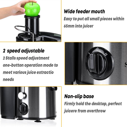 800W Electric juicer HEBDO STORE