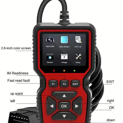 Car Full OBD2/EOBD Code Reader Scanner Automotive Professional OBDII Diagnostic Tools Car Diagnostic HEBDO