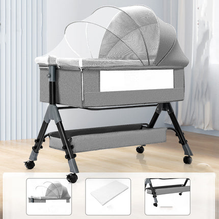 Baby Splicing Portable Multifunctional Mobile Folding Cradle Bed HEBDO STORE