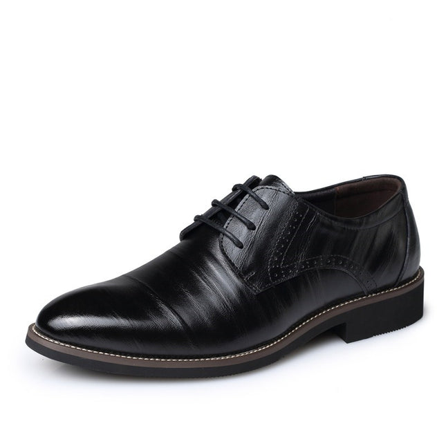 Men's Plus Size Formal Business Casual Leather Shoes HEBDO STORE