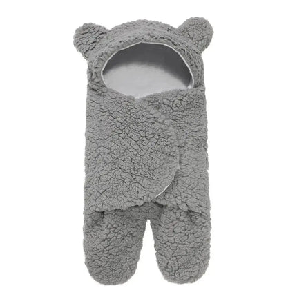 Lamb Plush Sleeping Bag Newborn Baby Swaddling Quilt - Image #1