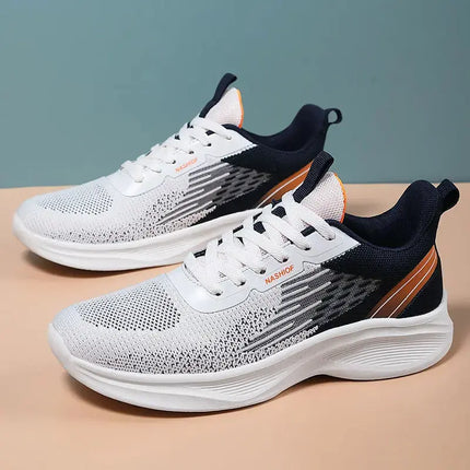 Men's Cushioned Running Shoes, Non-slip Comfortable Breathable Lightweight Knit Sports Sneakers - Premium  from FRANTZDOL STORE  - Just $50! Shop now at FRANTZDOL STORE 