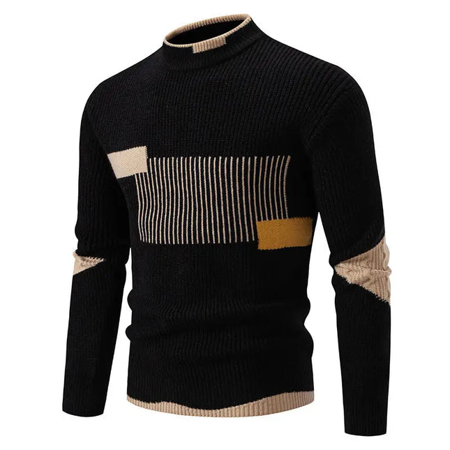 Men's Fashion Trend Multicolor Woven Cotton Velvet Sweater FRANTZDOL STORE