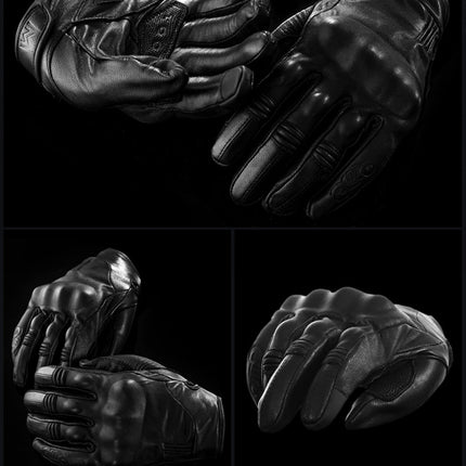 Motorcycle leather gloves HEBDO STORE