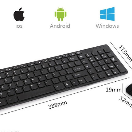 Compatible With Wireless Keyboard And Mouse Set HK-06 Notebook Keyboard HEBDO STORE