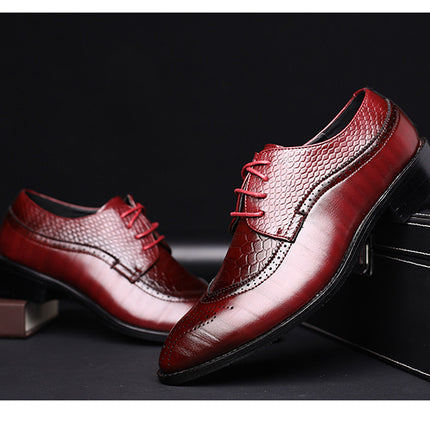 new spring men flats lace up male business oxfords men leather shoes HEBDO STORE