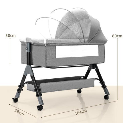 Baby Splicing Portable Multifunctional Mobile Folding Cradle Bed HEBDO STORE