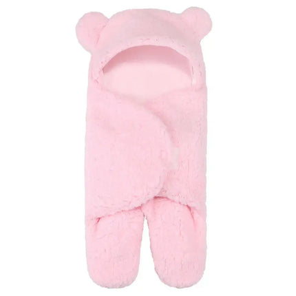 Lamb Plush Sleeping Bag Newborn Baby Swaddling Quilt - Image #6