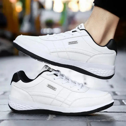 Fashion Casual Shoes Mens Outdoor Tennis Sneakers Lightweight Comfortable Lace Up PU Trainer Size Smaller Than Normals for Men - Premium  from FRANTZDOL STORE  - Just $45! Shop now at FRANTZDOL STORE 