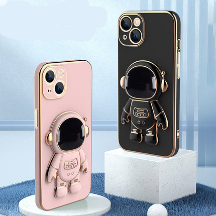 3D Astronaute Téléphone Cas Anti-Goutte Galvanoplastie Support HEBDO STORE