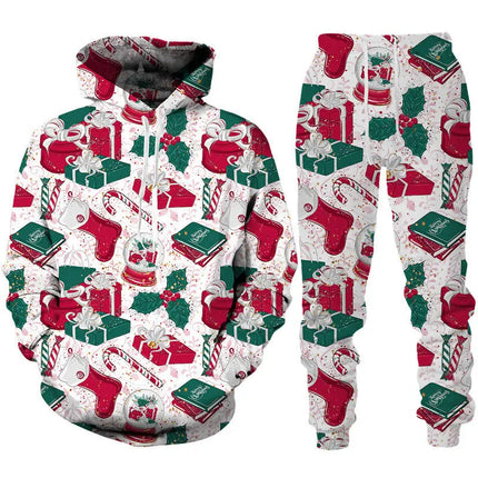 Christmas Series Hooded Sweatshirt And Sweatpants FRANTZDOL STORE