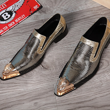 Pointed Toe Fashion Trend Leather Shoes Fashion HEBDO STORE