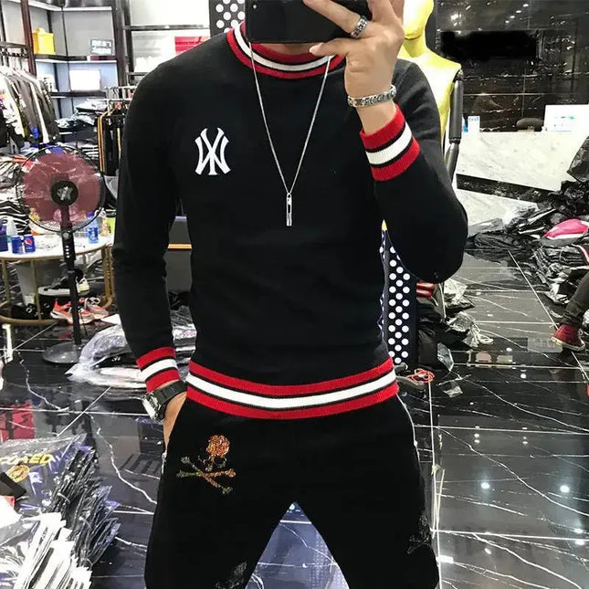 Supzoom New Arrival Top Fashion O-neck Pullovers Appliques Brand Clothing Embroidered Net Red Warm Casual Knitted Men Sweater - Premium  from FRANTZDOL STORE  - Just $43.97! Shop now at FRANTZDOL STORE 