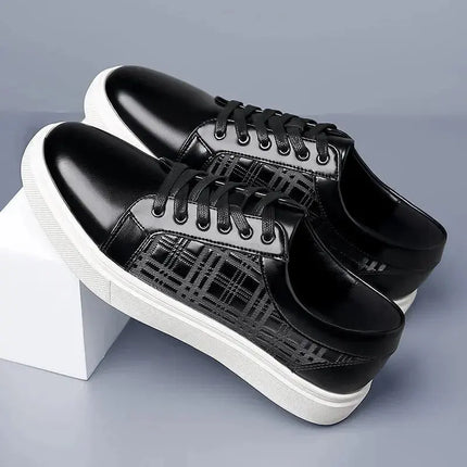 New Blue Men's Vulcanize Shoes Lace-up Solid Black Sneakers Casual Shoes Free Shipping Size 38-46 Men Shoes - Premium  from FRANTZDOL STORE  - Just $80! Shop now at FRANTZDOL STORE 