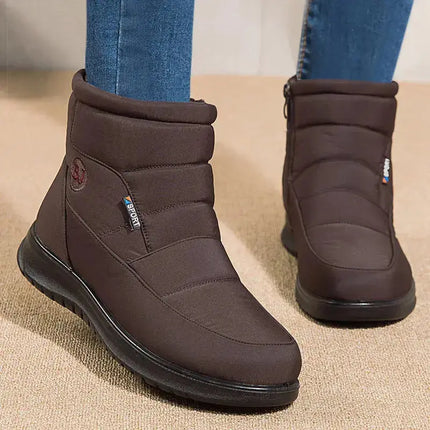 2023 New Women Boots Waterproof Snow Boots For Winter Shoes Women Zipper Ankle Boots Winter Botas Femininas Keep Warm Botines - Image #3