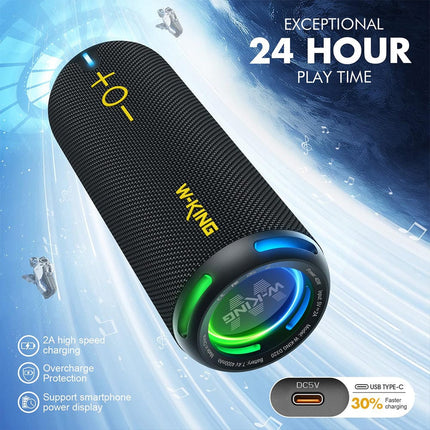 Wireless Bluetooth Audio Portable Charging Work Home Sports Travel Surround Stereo HEBDO STORE