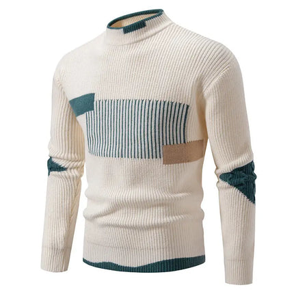 Men's Fashion Trend Multicolor Woven Cotton Velvet Sweater FRANTZDOL STORE