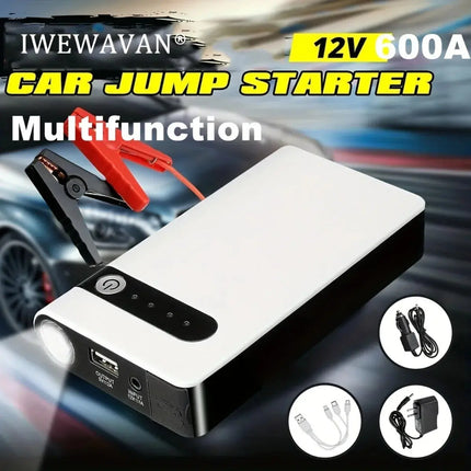 12V 600A Car Jump Starter Emergency Battery Booster Quick Start Power Bank With LED Flashlight Charger For Phone - Image #4