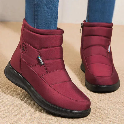 2023 New Women Boots Waterproof Snow Boots For Winter Shoes Women Zipper Ankle Boots Winter Botas Femininas Keep Warm Botines - Image #1