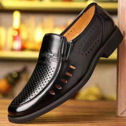 Men's Business Soft Surface Wear-Resistant Casual Leather Shoes HEBDO STORE