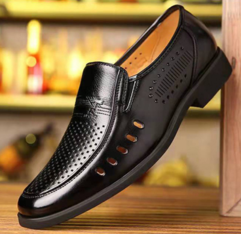 Men's Business Soft Surface Wear-Resistant Casual Leather Shoes HEBDO STORE