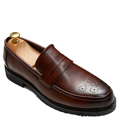 British business men's formal leather shoes HEBDO STORE