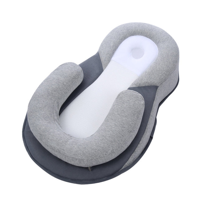 Newborn Kids Baby Pillow Safe Cotton Cushion Prevent Flat Infant Head Shape Sleep Pod Anti Roll Crib Nest Bedding Feeding HEBDO STORE