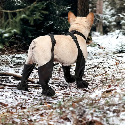 Waterproof Dog Boots with Adjustable Straps - All-Season HEBDO