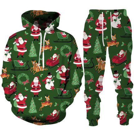 Christmas Series Hooded Sweatshirt And Sweatpants FRANTZDOL STORE