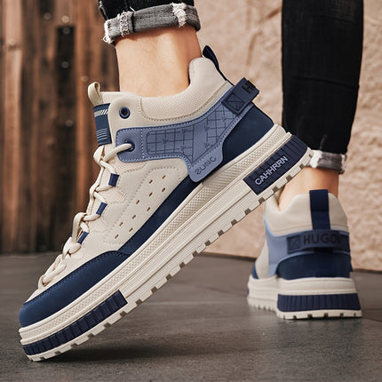 Men's High-Top Fashion Sneakers - Trendy Streetwear, Breathable & Comfortable, Lace-Up Casual Shoes for All Seasons HEBDO STORE