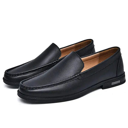 Luxury Brand Business Shoes Classic Brown Leather Shoes Men's Low Heel Loafers Shoes Comfortable and Breathable Wedding Shoes - Premium  from FRANTZDOL STORE  - Just $70! Shop now at FRANTZDOL STORE 