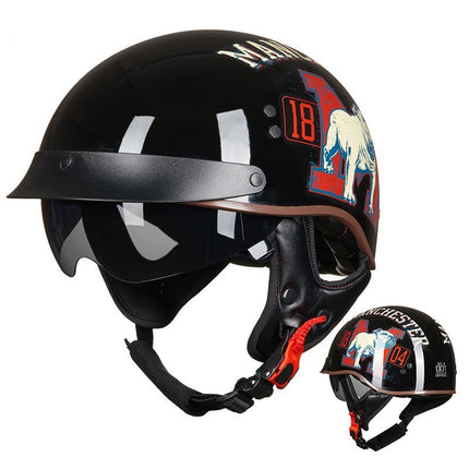 Retro Motorcycle Breathable Helmet HEBDO STORE