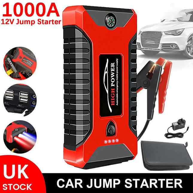 12V Car  Starter Pack Booster Battery Charger Emergency Power Bank UK HEBDO