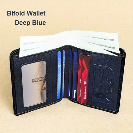 Genuine Leather Rfid Wallets For Men Vintage Thin Short Multi Function ID Credit Card Holder Money Bag Give Gifts To Men On Valentine's Day - Premium  from FRANTZDOL STORE  - Just $29.99! Shop now at FRANTZDOL STORE 