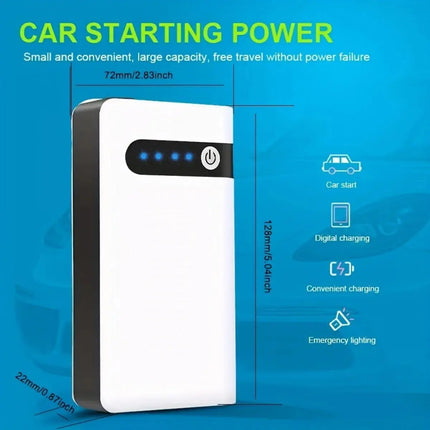 12V 600A Car Jump Starter Emergency Battery Booster Quick Start Power Bank With LED Flashlight Charger For Phone - Image #2