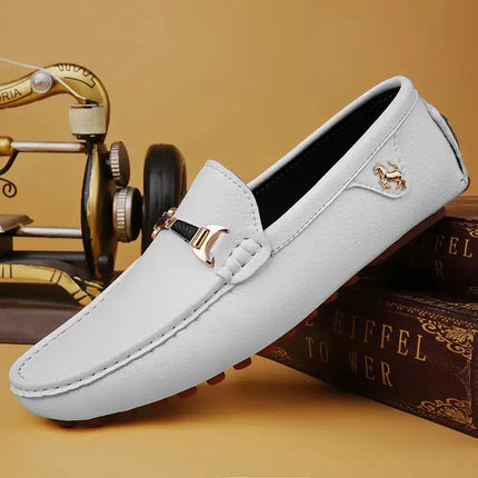 2023 Men High Quality Leather Loafers Men - Image #3