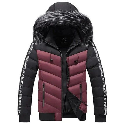 Winter Warm Jacket Men Parkas Fur Collar Hooded Thick Warm Cotton Outwear Male Windbreaker Brand Casual High-Quality Men Coat - Premium  from FRANTZDOL STORE  - Just $95! Shop now at FRANTZDOL STORE 