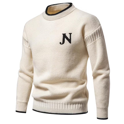 Trendy Leisure Warm Knitted Bottoming Shirt Youth Sweater HEBDO STORE