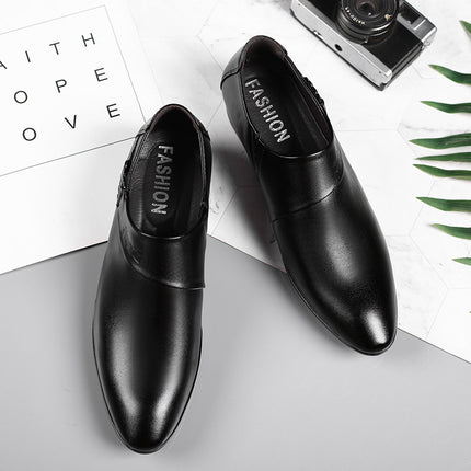 Slip-on Leather Shoes Men's Formal Shoes HEBDO STORE