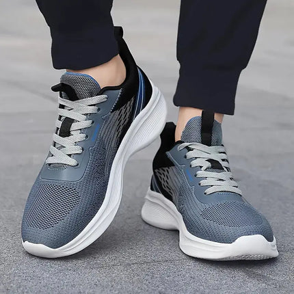 Men's Cushioned Running Shoes, Non-slip Comfortable Breathable Lightweight Knit Sports Sneakers - Premium  from FRANTZDOL STORE  - Just $50! Shop now at FRANTZDOL STORE 