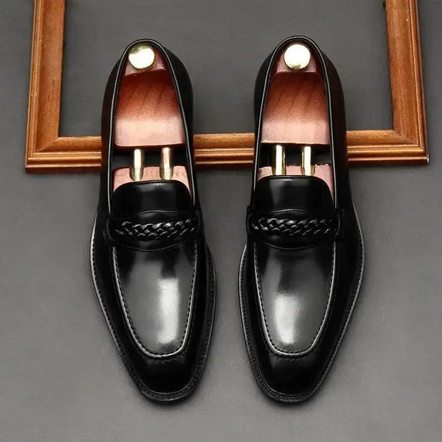 Luxury Men's Italy Loafers Genuine Leather Male Casual Office Business Dress Shoes For Men Fashion Party Wedding Formal Footwear - Premium  from FRANTZDOL STORE  - Just $135! Shop now at FRANTZDOL STORE 