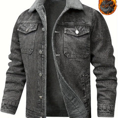 Winter Warm Fleece-Lined Denim Jacket HEBDO