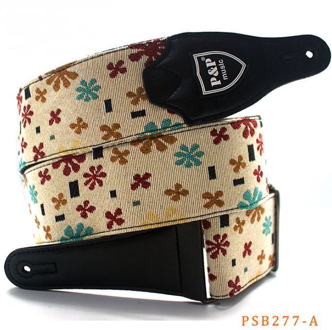 Guitar bass strap embroidery thickening and widening HEBDO STORE