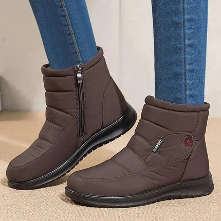 2023 New Women Boots Waterproof Snow Boots For Winter Shoes Women Zipper Ankle Boots Winter Botas Femininas Keep Warm Botines - Image #4